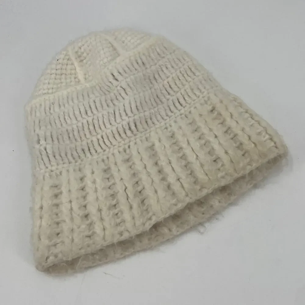 Wooden Ships Knit acrylic white beanie